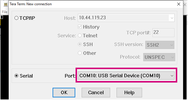 Creating a new connection between PC and Sensor node