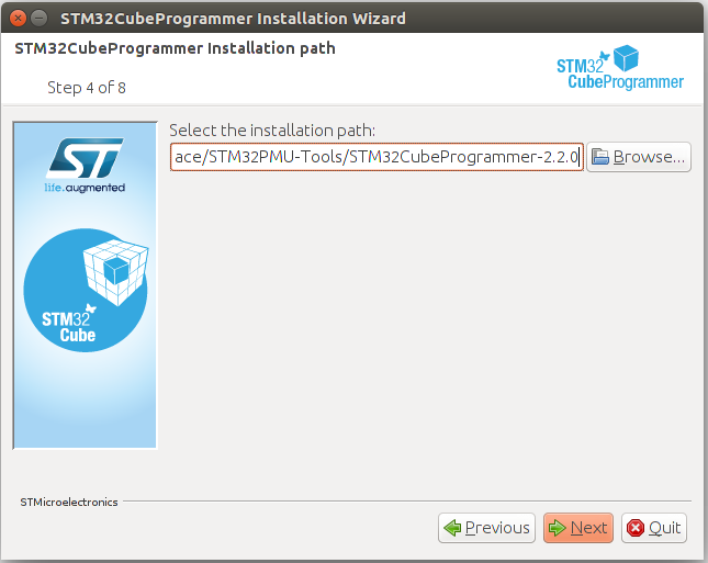 File:STM32CubeProgrammer installation path.png