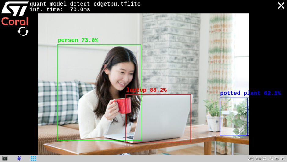 C/C++ Coral Edge TPU object detection application
