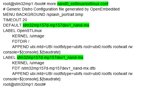 NAND Linux® device tree update