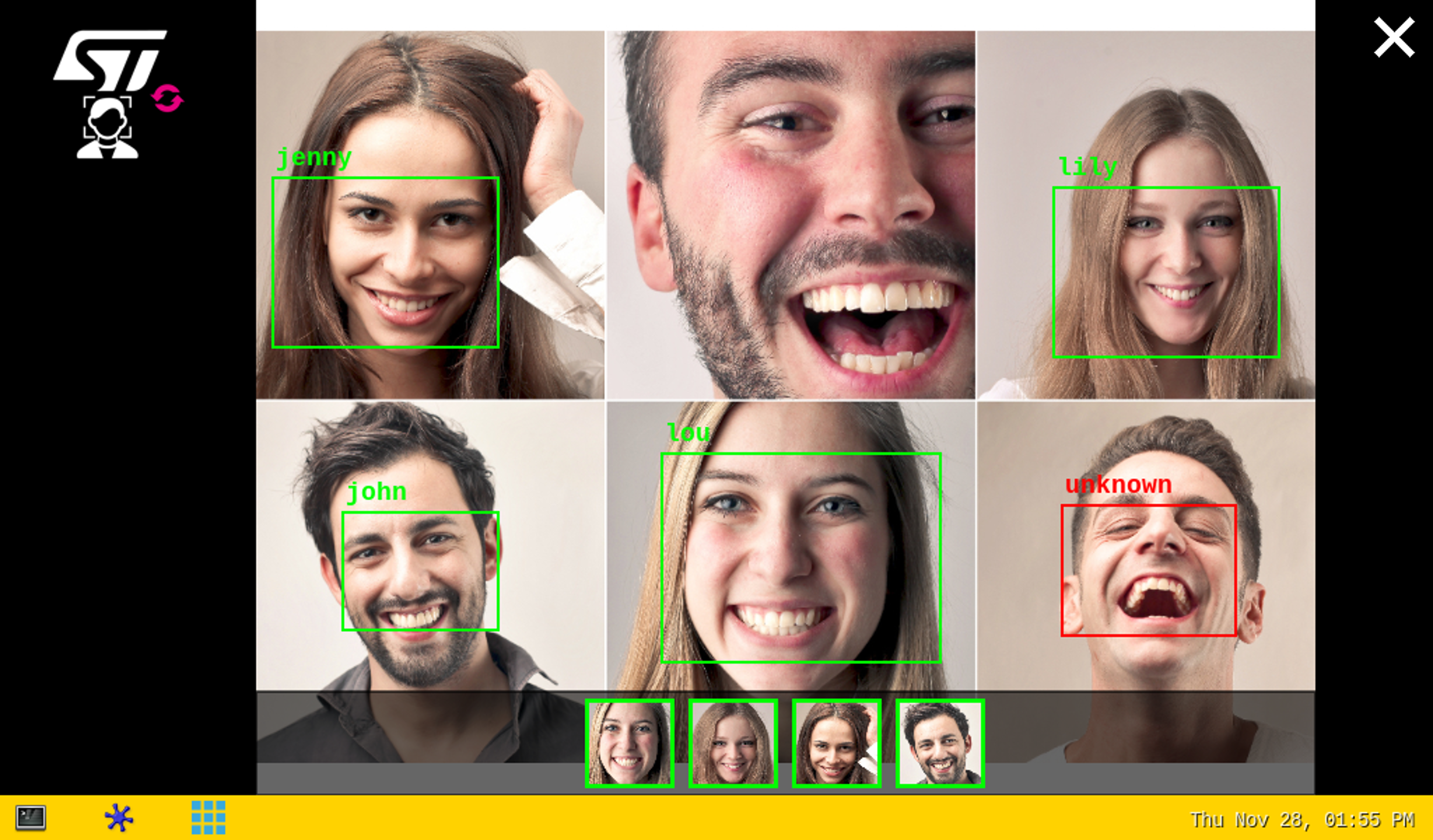 C/C++ STAI_MPU face recognition application