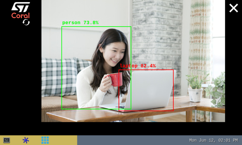 C/C++ Coral Edge TPU object detection application